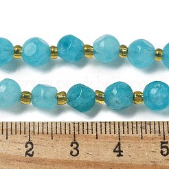 Нити натуральных амазонитовых бусин G-K387-A10-01