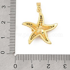 Anhänger aus Messing und Strass im Ozean-Stil&nbsp;RB-CBA4B36-04G-05