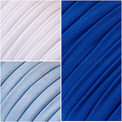 3 цветной плоский эластичный шнур из полиэстера&nbsp;EC-TA0001-04