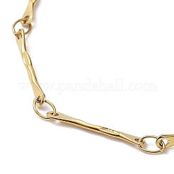 Ионное покрытие (ip) 304 нержавеющая сталь звено цепи браслеты&nbsp;BJEW-K226-11G