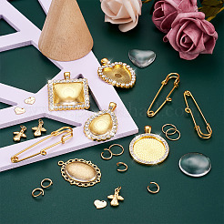Kit de fabrication de broches à breloques géométriques DIY&nbsp;DIY-FW0001-28