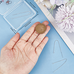 2 пара 2 стиля 925 фурнитуры для сережек из стерлингового серебра STER-BBC0005-27