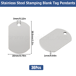 201 нержавеющая сталь штампованные пустые бирки подвески&nbsp;STAS-SC0008-97P-01