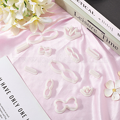 4 набор 4-х видов пластиковых глиняных прессованных форм AJEW-SC0004-09D