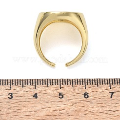 Offene Manschettenringe aus Messing und weißem Muschelhorn&nbsp;KK-CBA56EF-42A-G