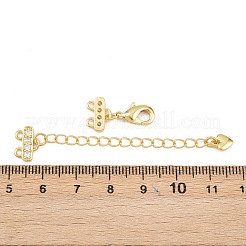 Латунный микропаве прозрачный кубический цирконий с цепочками KK-H093-03G