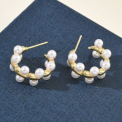 Pendientes de latón para mujer&nbsp;EJEW-A168-21G