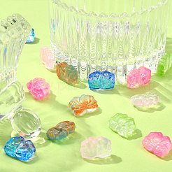 70 Stück 7 Farben zweifarbige Glasperlen&nbsp;GLAA-CJ0001-78