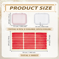 Прозрачный пластиковый ящик для инструментов для ногтей&nbsp;MRMJ-LP0002-33A-01