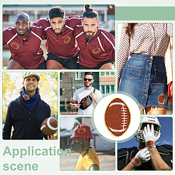 Компьютеризированная вышивка тканью утюжок на / шить на заплатках DIY-WH0430-795