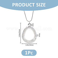 1 шт. подвески-медальоны из сплава в форме капли&nbsp;FIND-FH0017-09