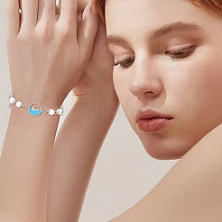 8 шт. 2 цвета латунные подвески-коннекторы с кубическим цирконием небесно-голубого цвета&nbsp;KK-BBC0018-19