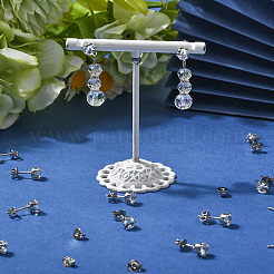 30 шт. фурнитура для сережек-гвоздиков из прозрачного кубического циркония&nbsp;EJEW-BBC0006-06B