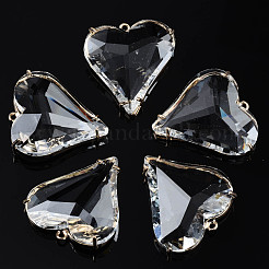 Прозрачные стеклянные подвески X-GLAA-Q088-022