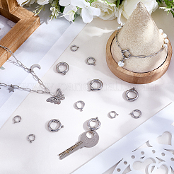 15 шт. 3 стиля пружинных затворных колец из хирургической нержавеющей стали 316&nbsp;STAS-BBC0007-83