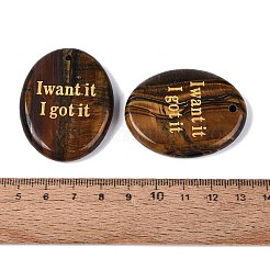 Pendentifs en œil de tigre naturel&nbsp;G-N365-02D