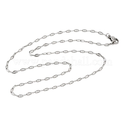 Ожерелья из нержавеющей стали 304 с цепочкой из плетеного кабеля&nbsp;STAS-O053-03P