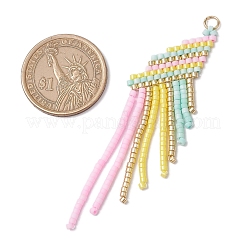 2 шт. подвески-кисточки из стеклянного бисера&nbsp;PALLOY-MZ00659