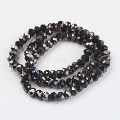 Гальванические непрозрачные стеклянные бусины&nbsp;EGLA-A034-P4mm-P01