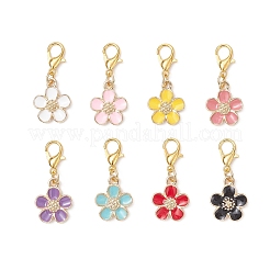 Подвесные украшения из сплава эмали HJEW-JM04235