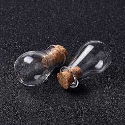 Украшение из стеклянных пробковых бутылок&nbsp;AJEW-O032-02F