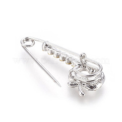 Броши из сплава с платиновым покрытием&nbsp;JEWB-WH0003-04P