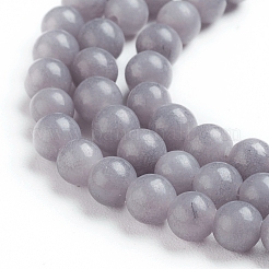 Cuentas mashan naturales redondos del jade hebras&nbsp;G-D263-4mm-XS29