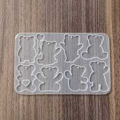 Медведь своими руками кулон силуэт силиконовые Молды SIL-F010-02