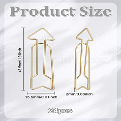 24 шт. железные скрепки в форме стрелы&nbsp;AJEW-LP0005-83