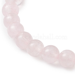 Браслеты из натурального розового кварца с бусинами для женщин BJEW-TA00622