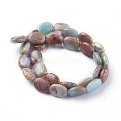 Натуральные бусины из аква терра яшмы G-F612-05