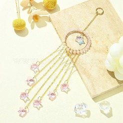 Стеклянные подвески в виде звезд&nbsp;HJEW-JM01113-02