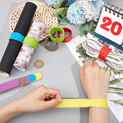 12 шт. 6-цветные силиконовые зажимы для держателей для железных оберток AJEW-NB0005-14