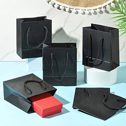 6 rechteckige Geschenktüten aus Papier mit Bandgriffen&nbsp;ABAG-TA0001-65A