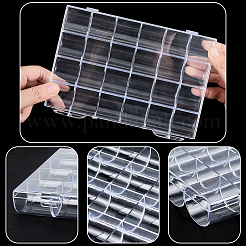 1 шт. 24 сетки пластиковые коробки для хранения украшений для нейл-арта OBOX-SP0001-01