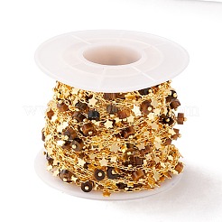 Натуральные цепочки из бисера 