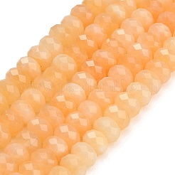 Hilos de cuentas facetadas de jade blanco natural teñido&nbsp;GG-CBAE966-01B-E