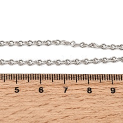 2.5 mm Messing-Halsketten mit gedrehten Unendlichkeitsgliedern für Damen&nbsp;NJEW-F366-07B-P