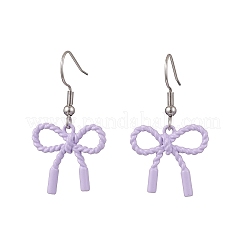 5 пара серег-бантов из нержавеющей стали 304 и сплава с напылением&nbsp;EJEW-JE06639