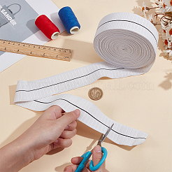 10 ярд плоский эластичный шнур из полиэстера SRIB-BC0001-35A