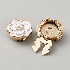 Boutons de manchette en alliage de résine à fleurs&nbsp;FIND-WH0366-156G-01