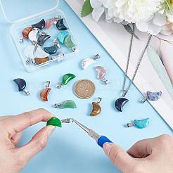 24 шт. 12 стиля подвески с лунными камнями&nbsp;G-HY0001-80