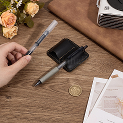 1 шт. портативный держатель для ручек из искусственной кожи с защитой от потери&nbsp;AJEW-MA0001-12B