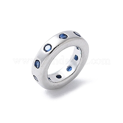Messing Mikro ebnen Zirkonia European Beads&nbsp;KK-K399-14P