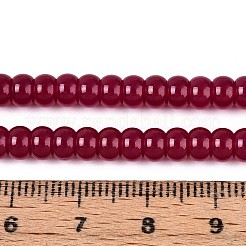 Нити бусин из красного корунда G-N351-03A-01