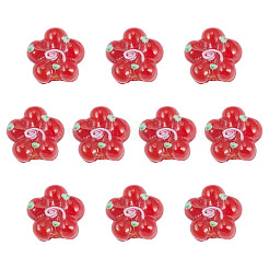 Perle di lampwork fatte a mano da 10 pz&nbsp;LAMP-TADJ0001-01A