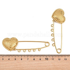 Broche en forme de cœur martelé&nbsp;SA-CBA098D-15D-G05