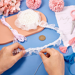 10 ярд кружевной отделки из полиэстера&nbsp;OCOR-TA0002-11B