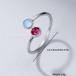 Минималистичное 925 серебряное регулируемое кольцо для женщин FE1587-2