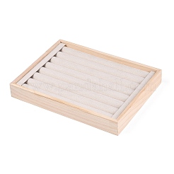 Fingerring-Präsentationstablett aus Holz&nbsp;RDIS-WH0009-026B